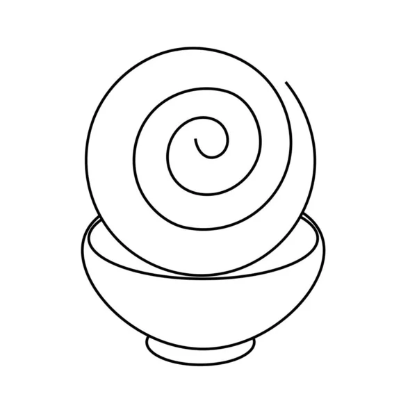 Symbol Traditional Indian Dish Chakli Sign Logo Illustration Vector Graphics — Stock Vector