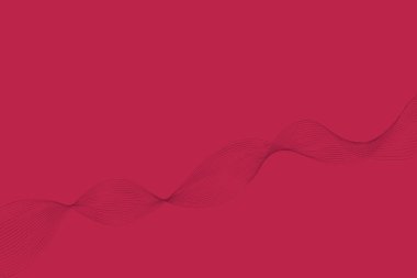 Tasarım için soyut dalga elemanı. Yaşasın Magenta renk trendi 2023