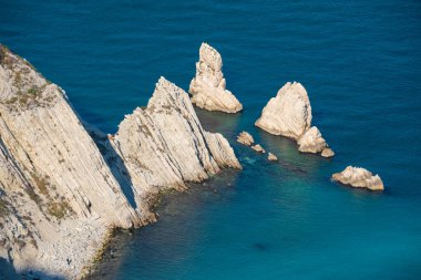 Beautiful rocky coast in blue Mediterranean sea
