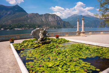 Panoramic view of lake Como, a popular turist destination