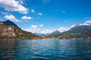 Veiw of beautiful lake Como in Italy