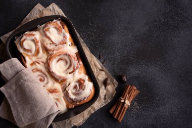 Cinnamon rolls, traditional winter sweets