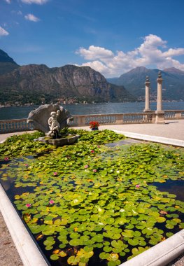 Panoramic view of lake Como, a popular turist destination