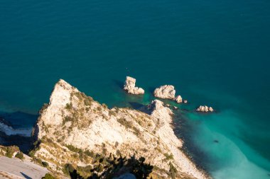 Beautiful rocky coast in blue Mediterranean sea