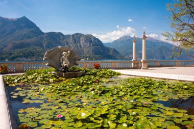 Panoramic view of lake Como, a popular turist destination