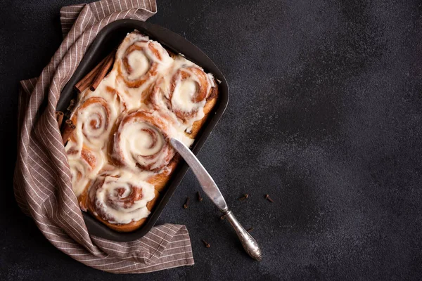 Cinnamon rolls, traditional winter sweets