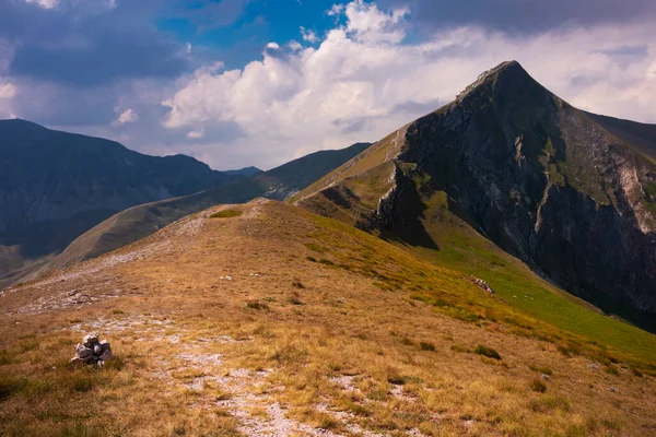 stock image Summer mountain landscape with a trail,