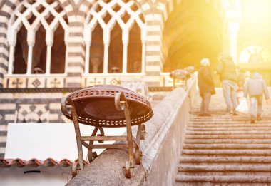 İtalya 'nın Amalfi kıyısındaki Amalfi Katedrali