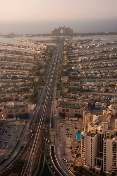 Palm Jumeirah Dubai Modern Arkitektur Stränder Och Villor — Stockfoto