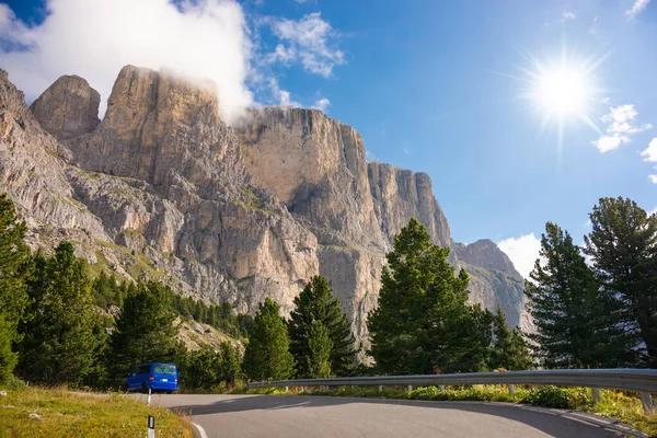 stock image Dolomite alps in northern Italy, beautiful mountain landscape