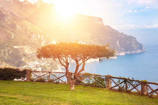 Scenic View Park Ravello Overlooking Amalfi Coast Italy — Stock Photo, Image