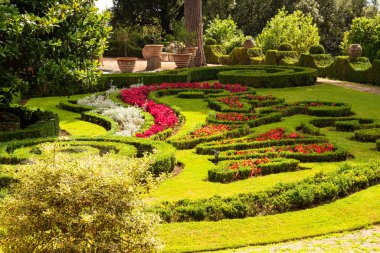 İtalya 'da park, papalık bahçesinin peyzaj tasarımı.