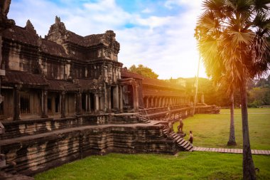 Angkor Wat, Kamboçya 'da eski bir tapınak kalıntısı.