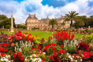 Paris, Fransa 'nın panoramik manzarası.