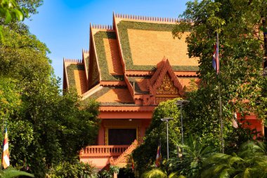 Siem Reap 'teki Geleneksel Bina, Kamboçya.