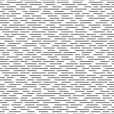 Yuvarlak uçlu, yatay siyah ince çizgilerin kusursuz vektör deseni. Kusursuz siyah-beyaz geometrik doğrusal doku