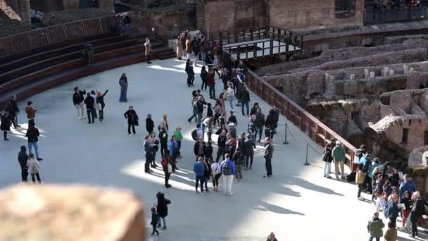 Рим Лациум Италия 2022 Панорамная Платформа Современным Гладким Полом Большим — стоковое видео