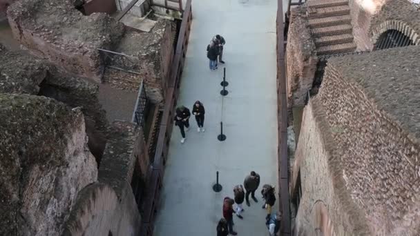 Rom Latium Talya 2022 Pan Aşağıdan Yukarıya Roma Colossum Doğu — Stok video