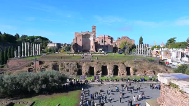Rom Latium Italie 2022 Vue Temple Vénus Rome Piazza Santa — Video