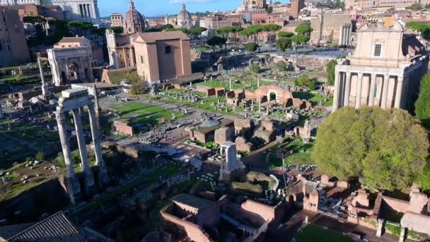 Rom Latium Talya 2022 Roma Daki Venüs Tapınağı Nın Avlusunun — Stok video
