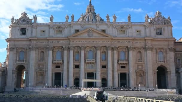 Rom Lazio Italia 2022 Veduta Dell Ingresso Della Basilica San — Video Stock