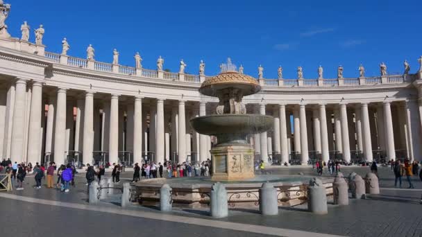 Rom Latium Italie 2022 Vue Fontaine Bouillonnante Fontana San Pietro — Video