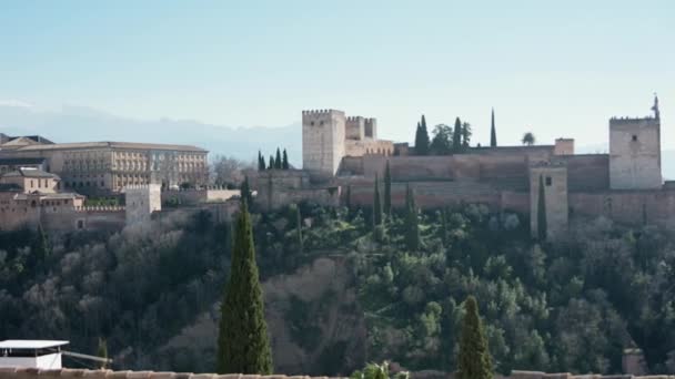 Granada Granada Spagna 2024 Padella Lenta Destra Sinistra Che Mostra — Video Stock