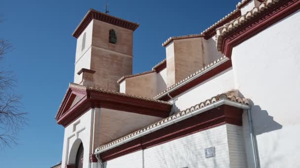 Granada Granada Spanje 2024 Zicht Een Deel Van Iglesia San — Stockvideo