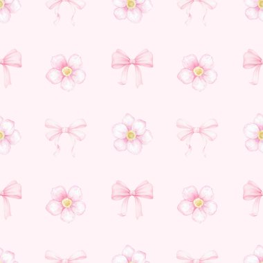 Çiçekler, selam verin. Tekstil ve ambalaj kağıtları için suluboya desenli. Sevgililer Günü, Anneler Günü, Doğum Günü için şirin bir bahar illüstrasyonu