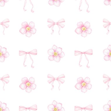 Çiçekler, selam verin. Tekstil ve ambalaj kağıtları için suluboya desenli. Sevgililer Günü, Anneler Günü, Doğum Günü için şirin bir bahar illüstrasyonu