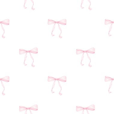 Sevimli bayramlık yaylar. Doğum günü için suluboya desensiz, sevgililer günü, anneler günü, Noel. Tekstil ve ambalaj kağıdı için arkaplan