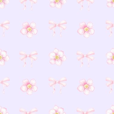 Çiçekler, selam verin. Tekstil ve ambalaj kağıtları için suluboya desenli. Sevgililer Günü, Anneler Günü, Doğum Günü için şirin bir bahar illüstrasyonu