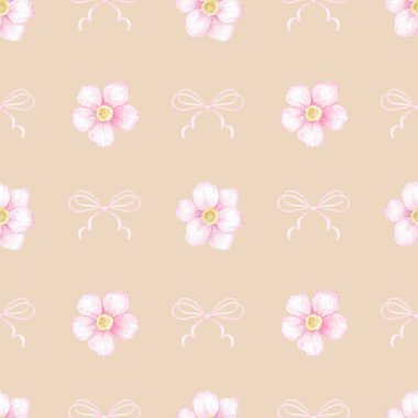 Çiçekler, selam verin. Tekstil ve ambalaj kağıtları için suluboya desenli. Sevgililer Günü, Anneler Günü, Doğum Günü için şirin bir bahar illüstrasyonu