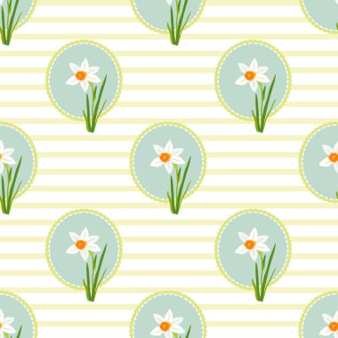 bahar vektör çiçekleri. Pastel renklerde vektörsüz desen. Şirin botanik çizimi