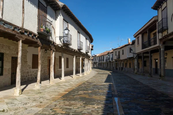 Ampudia Spain February 2021 Streets Traditional Castilian Architecture Its Houses — Stock Photo, Image