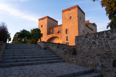 Güneşli bir günde Badajoz Arkeoloji Müzesi, Extremadura, İspanya