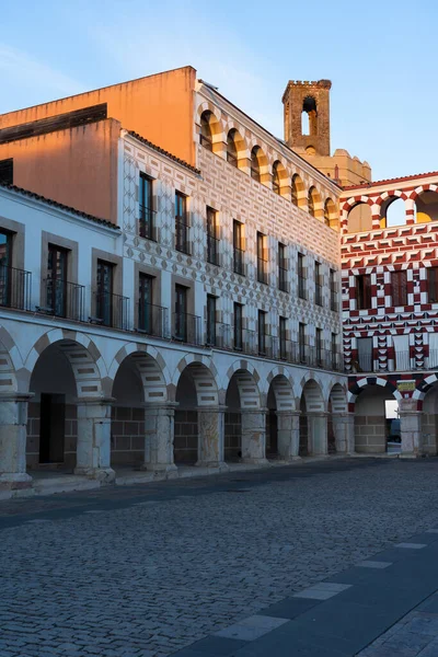 Υψηλή Πλατεία Plaza Alta Του Badajoz Μια Ηλιόλουστη Μέρα Extremadura — Φωτογραφία Αρχείου