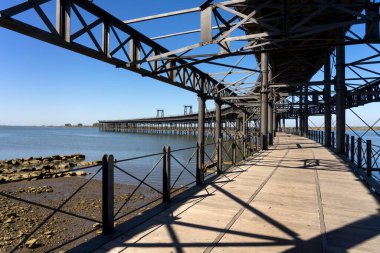 Tinto River Limanı, 1874 'te inşa edilmiş. Huelva, Endülüs, İspanya.