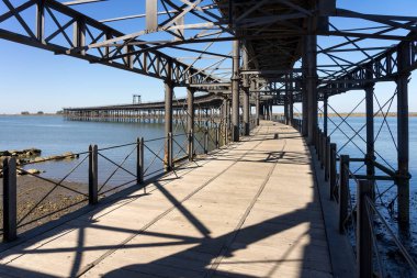 Tinto River Limanı, 1874 'te inşa edilmiş. Huelva, Endülüs, İspanya.