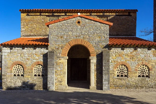 Die Kirche Santa Maria Bendones Asturien Prerromanischer Kunststil Spanien — Stockfoto