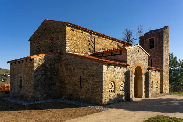 Kerk Santa Maria Bendones Asturië Prerromanico Kunststijl Spanje — Stockfoto