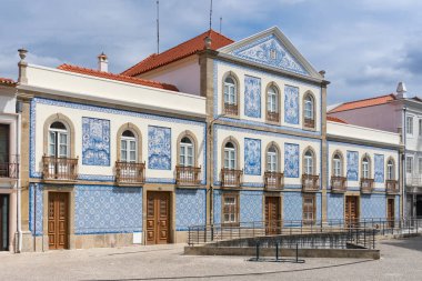 Santa Zita Sarayı (Palacete Visconde da Granja) veya Portekiz 'in güzel şehri Aveiro' nun eski kasabasındaki Visconde Sarayı.
