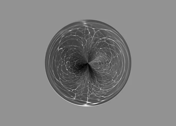 Preto Branco Spiderweb Abstrato Círculo Arte — Fotografia de Stock