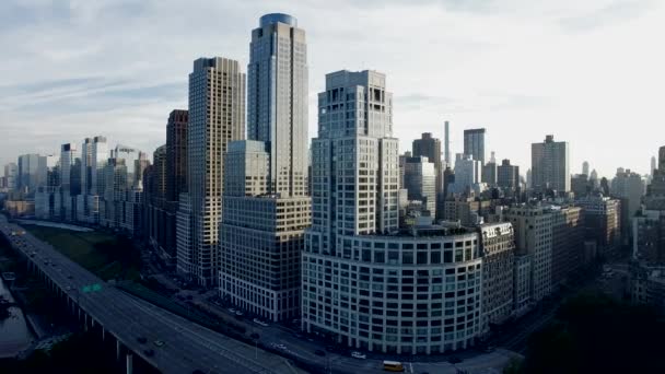 Distrito Financeiro Negócios Cidade Imagens Alta Qualidade — Vídeo de Stock