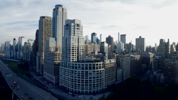 Městská Obchodní Čtvrť Vysoce Kvalitní Záběry — Stock video