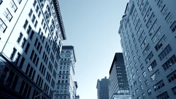都市大都市高層ビルのシティスケープビュー — ストック動画