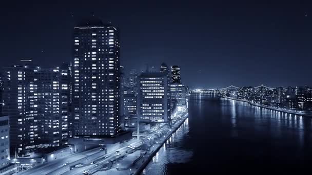 Cityscape View Urban Metropolis High Rise Buildings — Stock Video