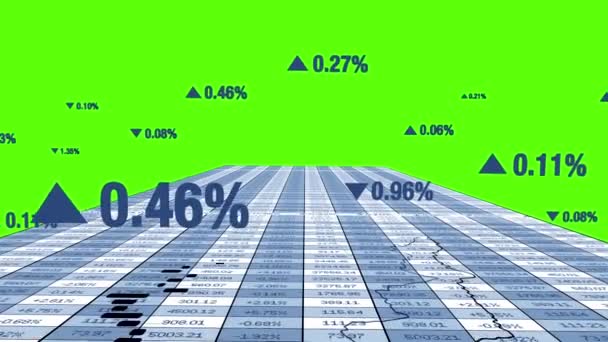 Analytische Tabellen Van Financiële Economie Concept — Stockvideo