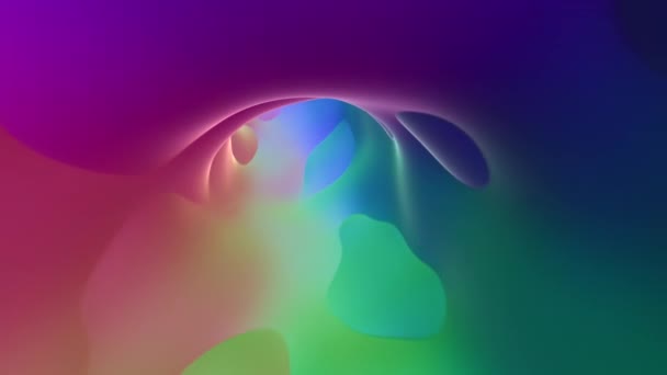 Pastel Gekleurde Beweging Graphic Liquid Concept Achtergrond Animatie — Stockvideo