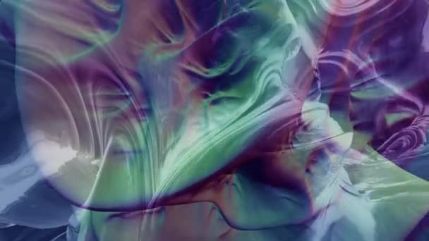 Pastell Gefärbte Bewegungsgrafik Flüssigkeitskonzept Hintergrund Animation — Stockvideo